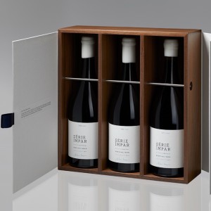Caixa de presente elegante de vinho