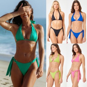 Novo 2025 europeu e americano-Estilo Bikinis de comércio exterior. Três-Peçanovos fatos de banho para mulheres, disponíveis em várias cores. Dois-Roupa de banho de peça com um design sexy QT25017 Preço:$79.99