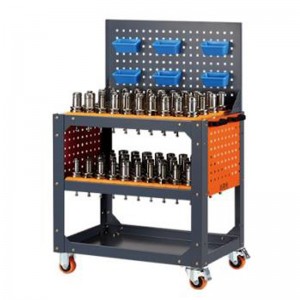 Carrinho de mesa de bancada cinza -chefe