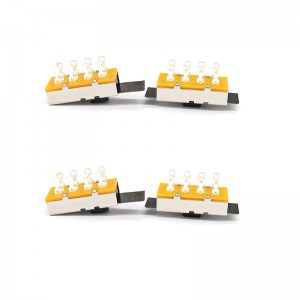 interruptor de slide ss23l16, alta corrente, três-Posição, dupla-Linha, 8-PIN, interruptor de triturador, interruptor deslizante vertical para equipamento mecânico