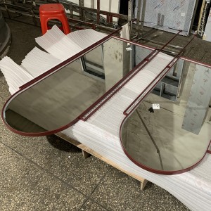 Lâmpada integrada de aço inoxidável zotye e espelho inteligente de aço inoxidável eletroplado personalizável