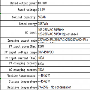 Bateria de armazenamento de energia doméstica (três)