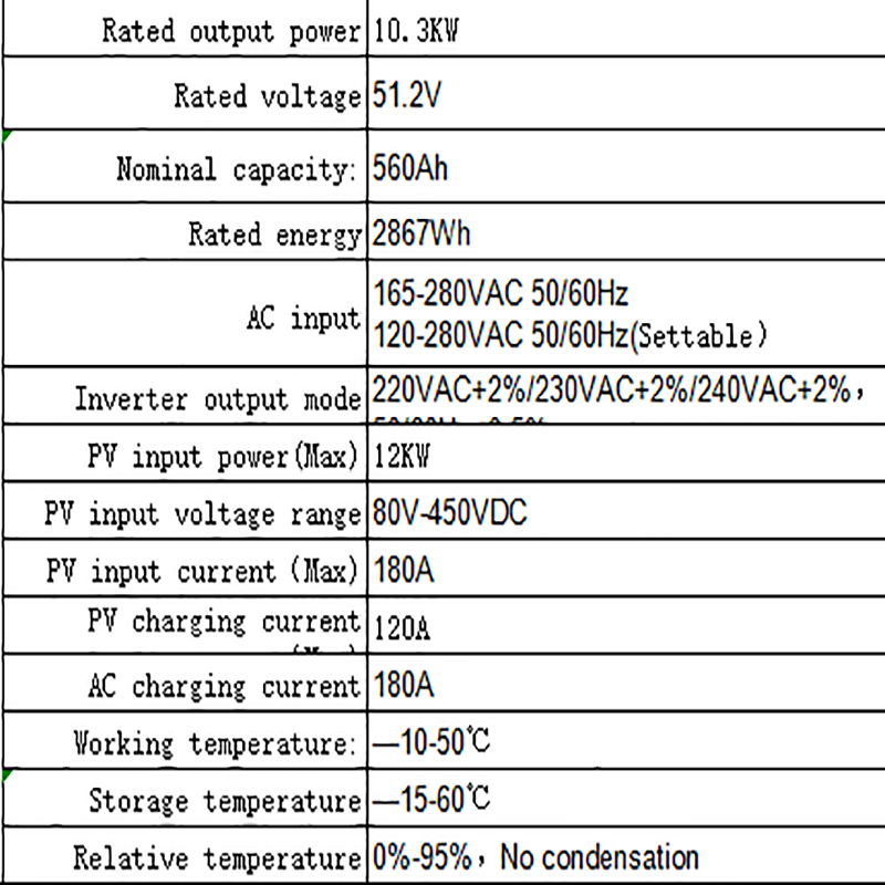 Bateria de armazenamento de energia doméstica (três)