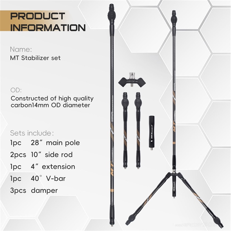 Nika tiro com arco 240128 MT OD14MM estabilizadores de carbono